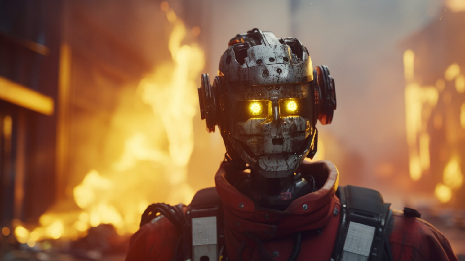 Robot i apokalyptisk scenario