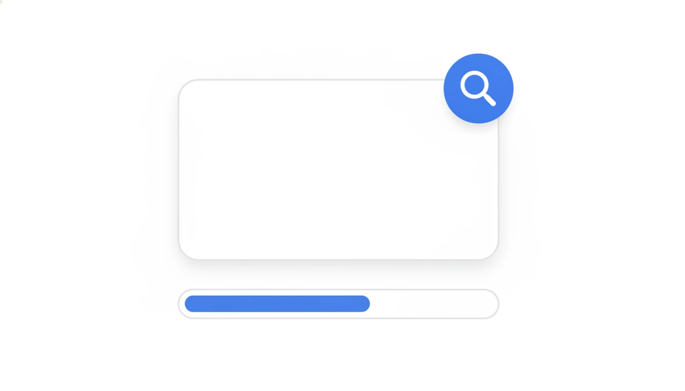 En fyllingsmåler nesten full ved et nettsidekort viser hvordan Google vekter signaler sammen til én rangering