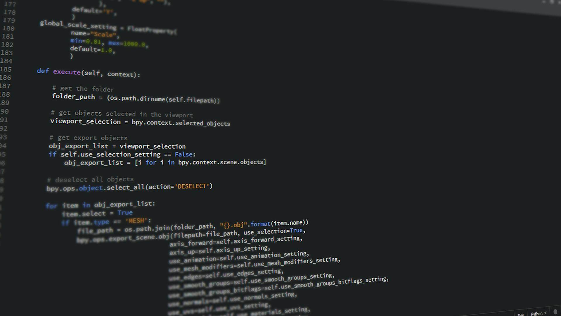 Kodeskjerm med programmering