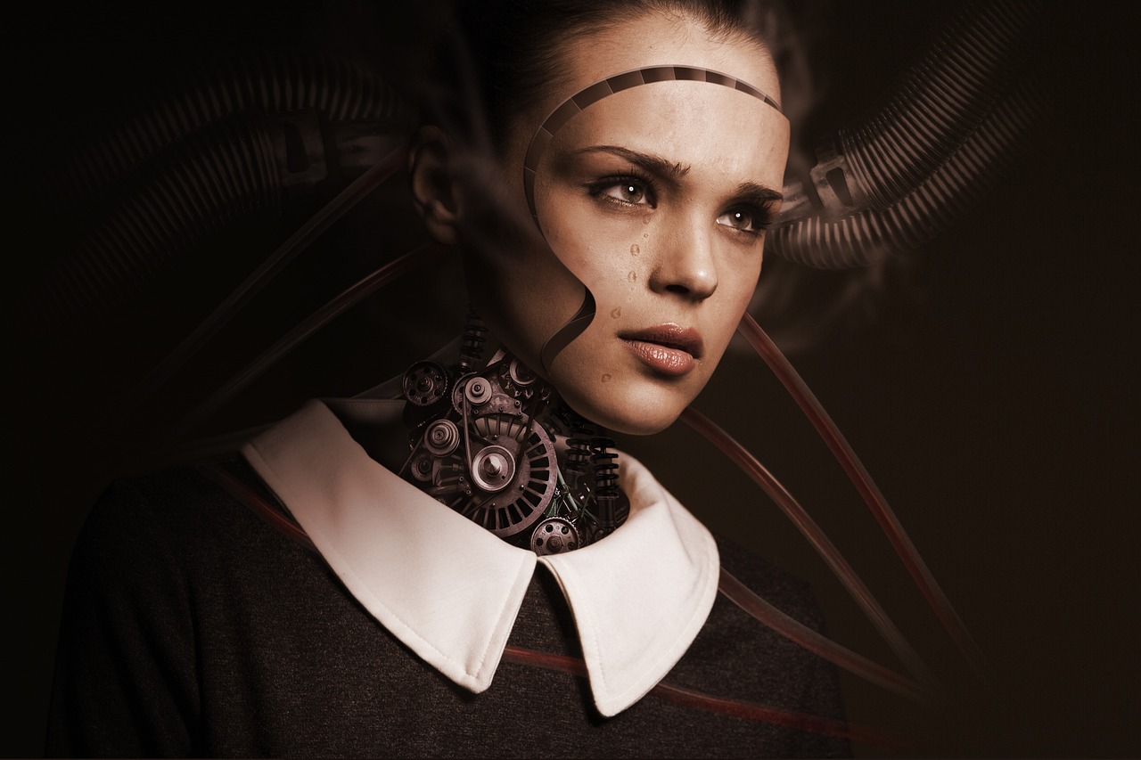 Robot-assistent som hjelper menneske